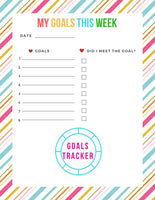 90 Day Goal Planner Printable